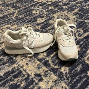 New Balance White Platform 574 Size 6.5
